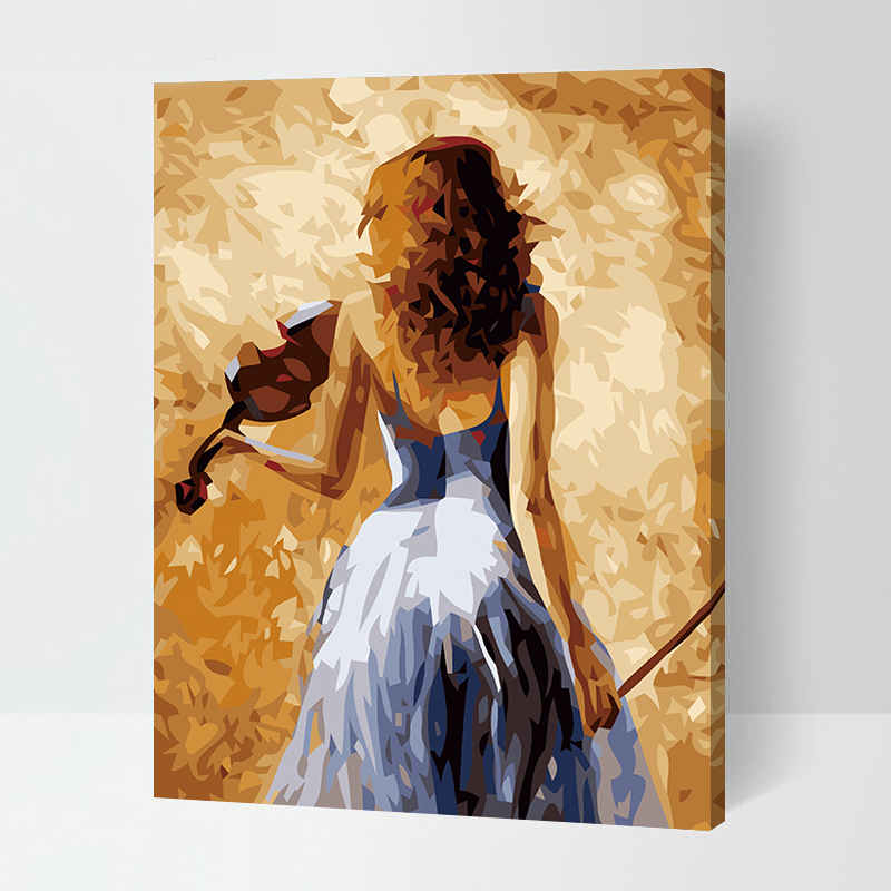 Painting by Numbers for Adults VIolin Player