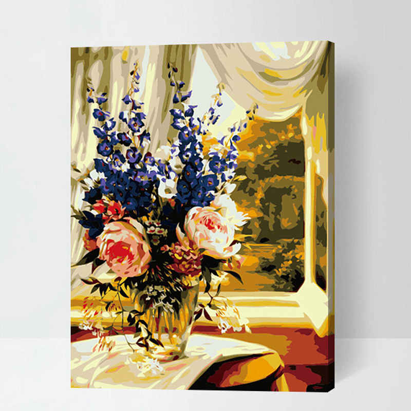 Paint by Numbers for Adults Roses and Hyacinths