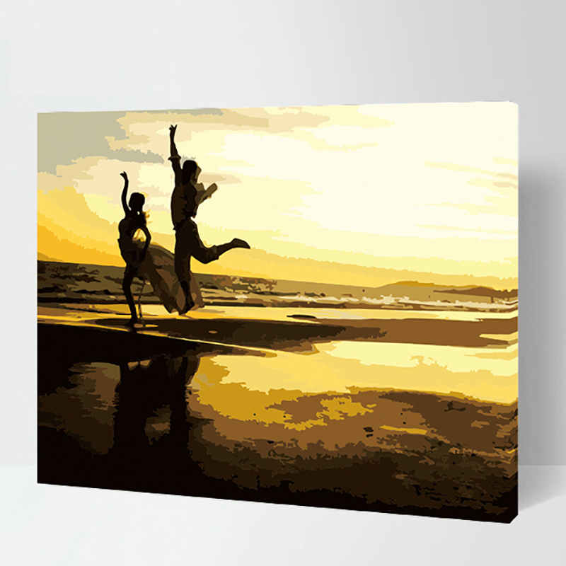 Painting by Numbers for Adults Sea Jump for Joy