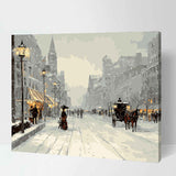 Painting by Numbers City Winter in The 19Th Century