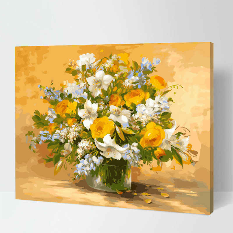 Painting by Numbers Pictures Colorful Bouquet of Flowers