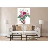 Painting by Numbers Carnations with Butterfly