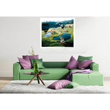 Paint by Numbers Balloon Flight Over Mountains, Lakes and Meadows