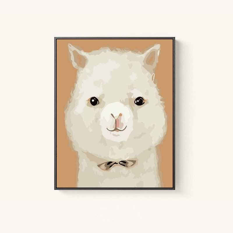 Painting by Numbers Pictures Mini Llama