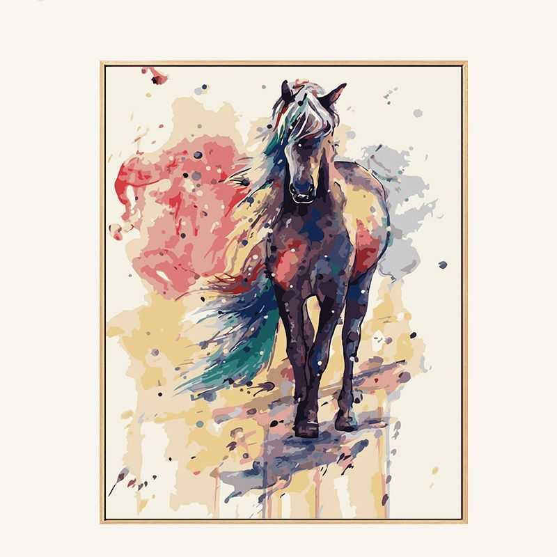 Painting by Numbers Funny Animals Zebra