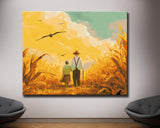 Painting by Numbers for Adults Lovers Embraced