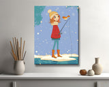 Painting by Numbers Christmas Fishing Winter Days