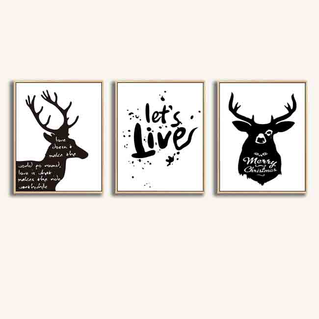Painting by numbers "Merry Christmas" deer