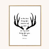 Paint by Numbers for Adults Psalm Deer Antlers