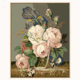 Painting by Numbers Still Life Flowers Vase