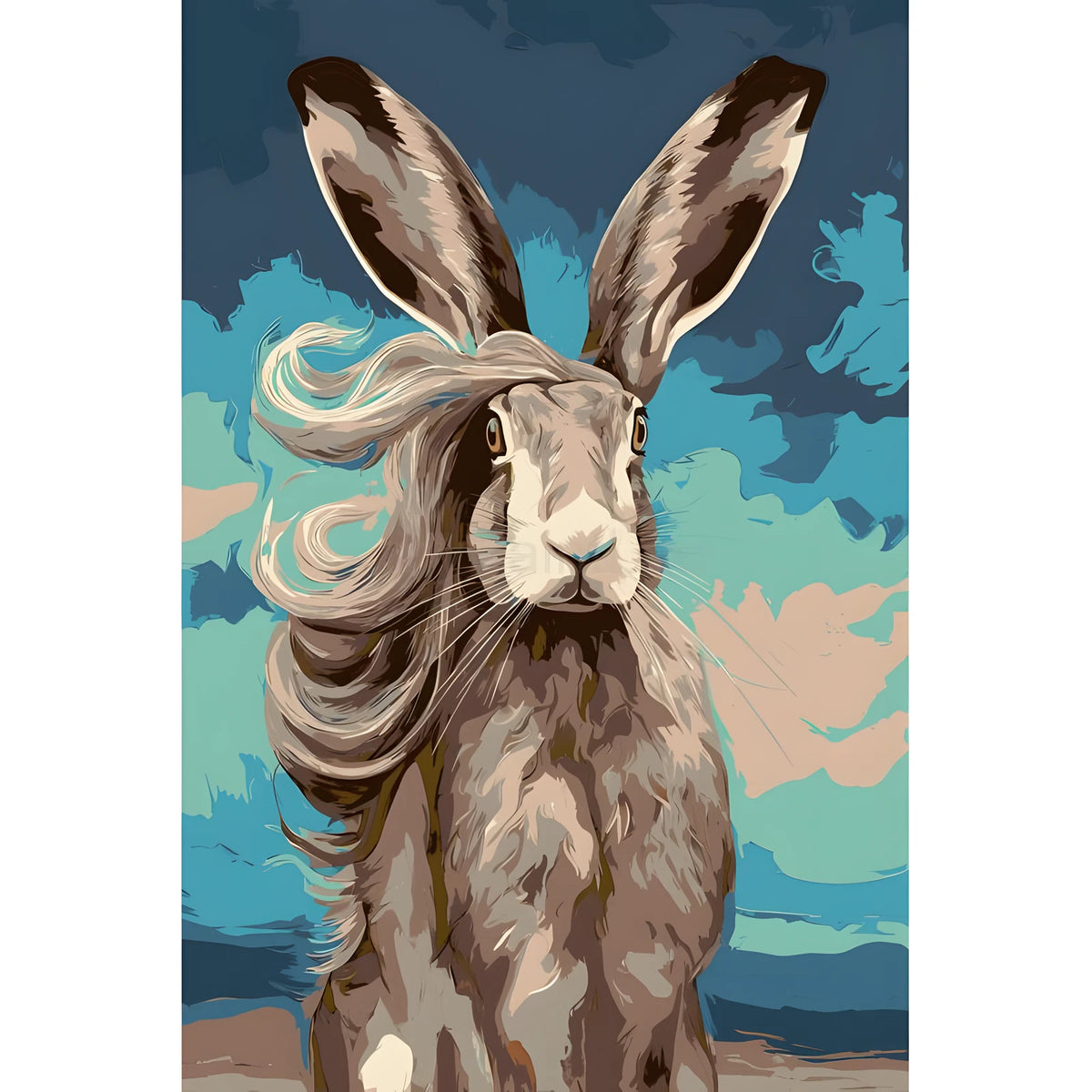 Painting by Numbers Rabbit Animals