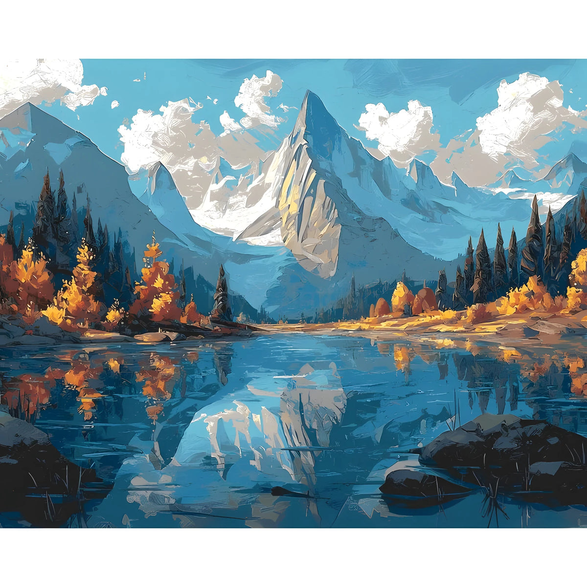 Painting by Numbers Landscapes View of The River