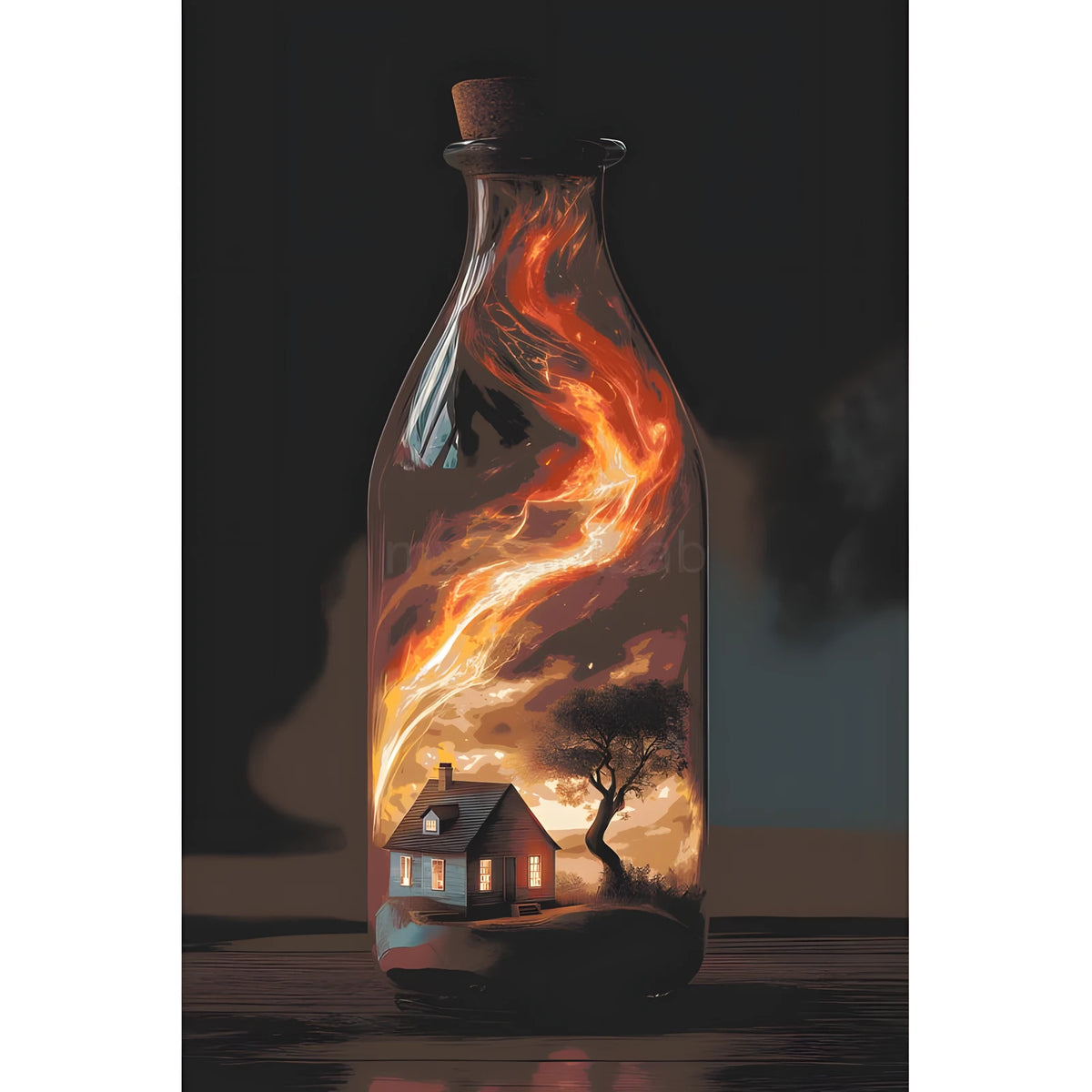 Painting by Numbers Message in A Bottle