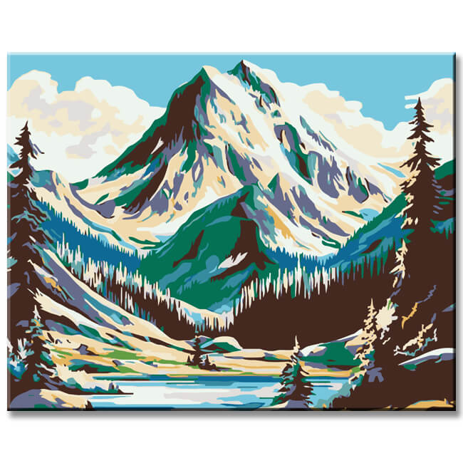 Painting by Numbers Mountains