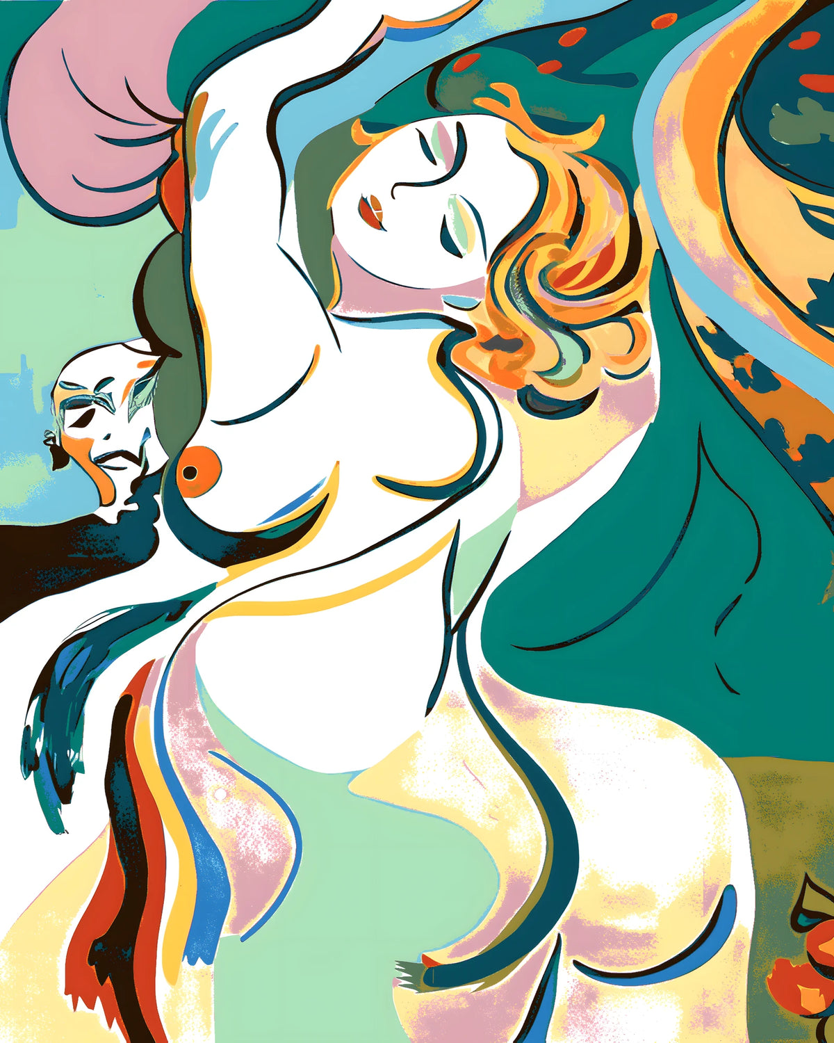 Painting by Numbers Modern Art Nude