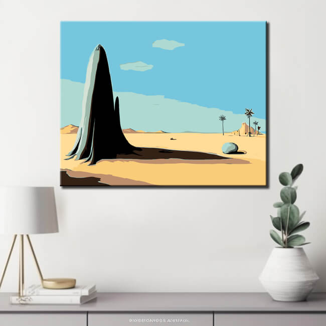 Painting by Numbers Landscape Desert