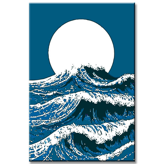 Painting by Numbers Sea Waves