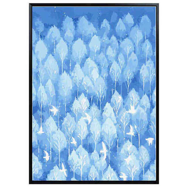 Painting by Numbers forest Stars Birds