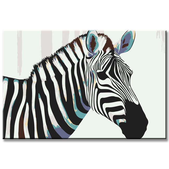 Painting by Numbers Zebra Animal