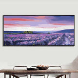 Painting by numbers lavender field