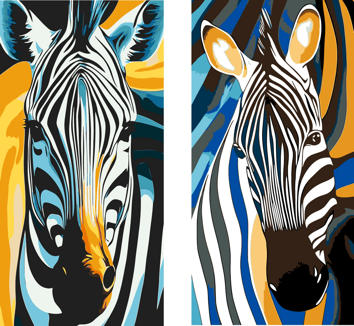 Paint by Numbers Zebra Animal