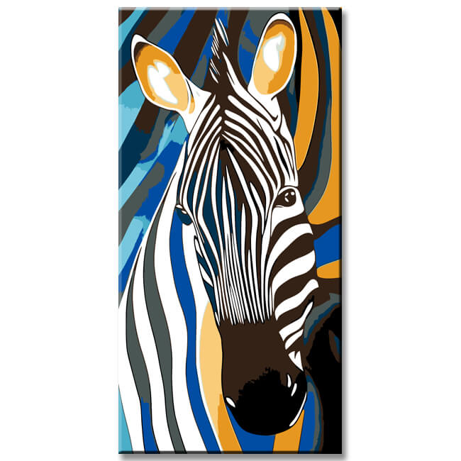 Paint by Numbers Zebra Animal