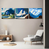 Painting by Numbers Landscape Glacier Mountain Landscape