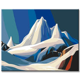Painting by Numbers Mountains Glaciers