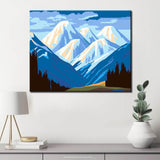 Painting by Numbers Mountains
