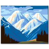 Painting by Numbers Mountains