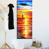Painting by Numbers Sunrise Sea- 3-Panel (Triptych)