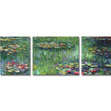 Painting by Numbers Water Lilies- 3-Panel (Triptych)