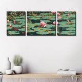 Painting by Numbers Water Lilies- 3-Panel (Triptych)