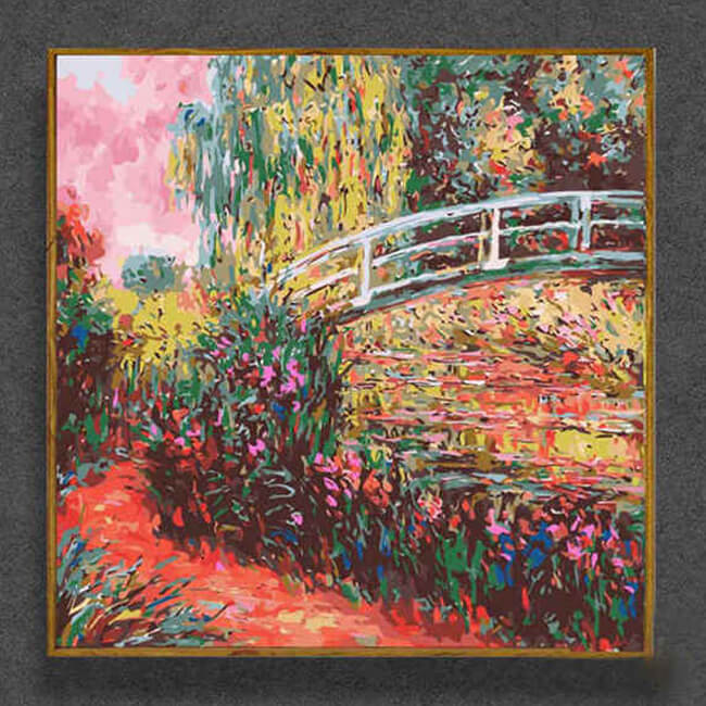 Painting by Numbers Landscape Bridge Lake