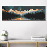 Painting by Numbers Mountain Range Reflection