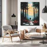 Painting by Numbers Winter Avenue Couple