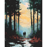 Painting by Numbers Winter Avenue Couple