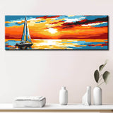 Painting by Numbers Sailboat in The Sunset