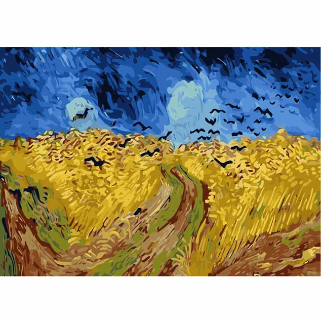 Painting by Numbers Crow Flight