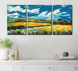 Painting by Numbers Landscape idyll 3-Panel (Triptych)