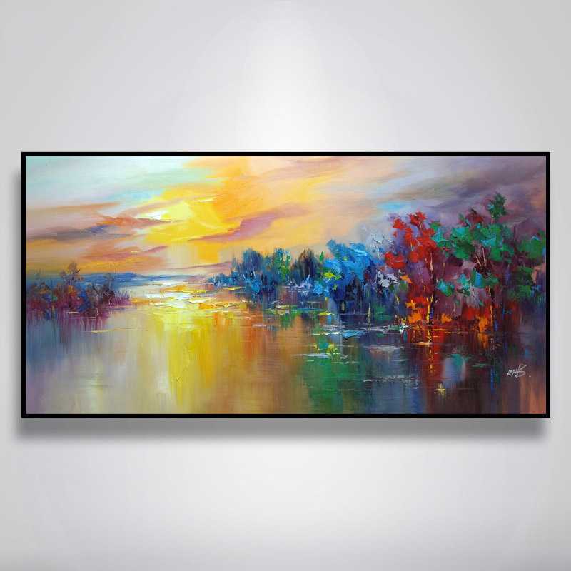 Painting by Numbers Colorful World of Colors At The Lake