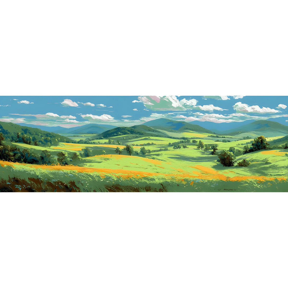 Painting by Numbers Landscape Fields