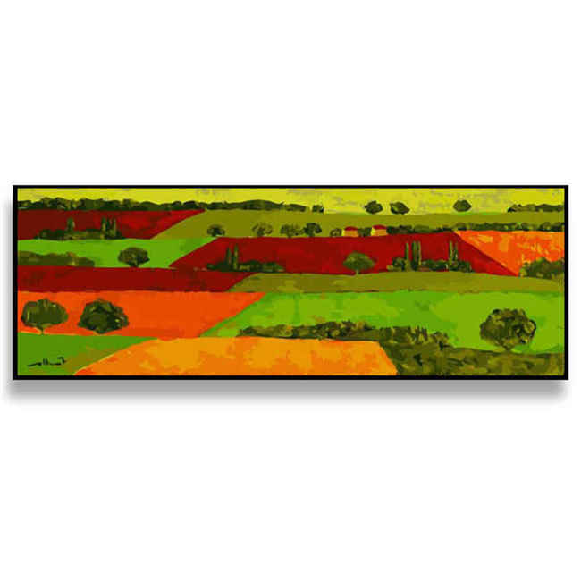 Painting by Numbers Colorful Fields