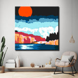 Paint by Numbers Waterfront