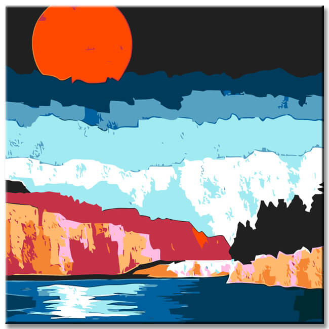 Paint by Numbers Waterfront