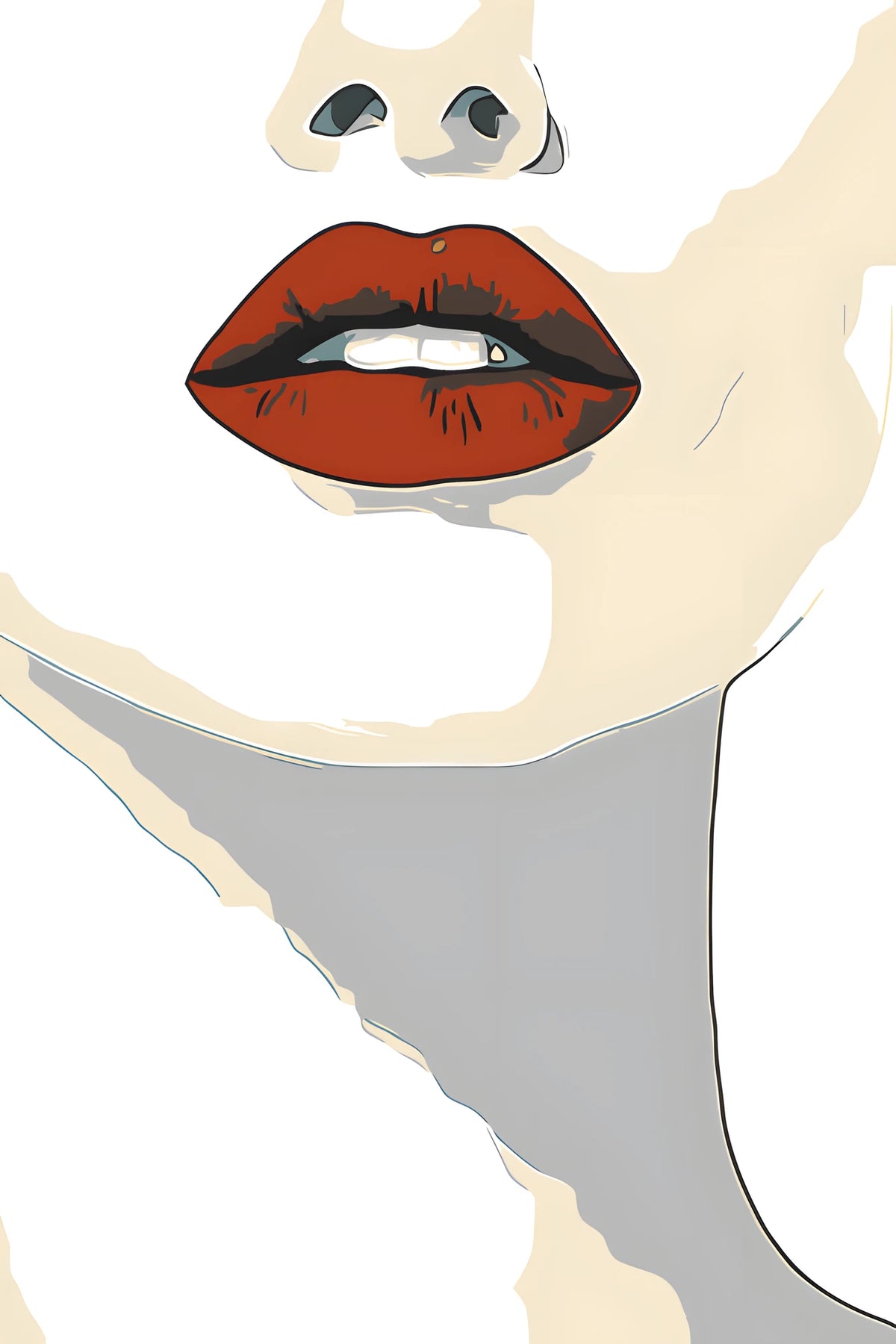 Paint by Numbers Red Lips