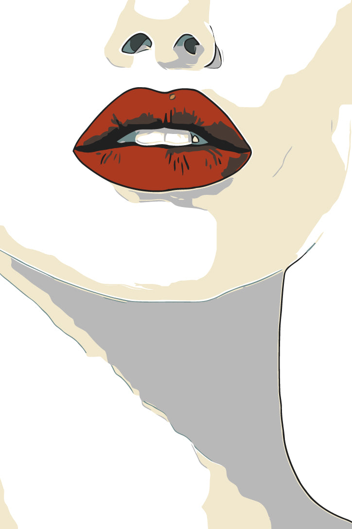 Paint by Numbers Red Lips