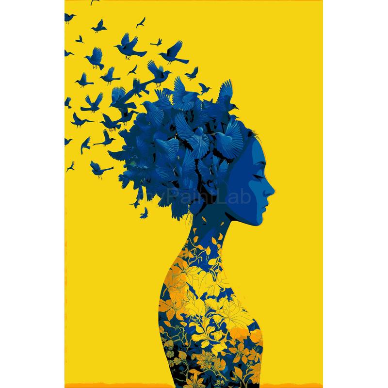 Painting by Numbers Butterflies Head