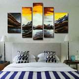 Painting by Numbers Mountain Lake 5-Panel