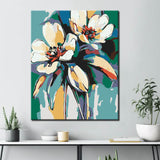 Painting by Numbers Flowers Abstract